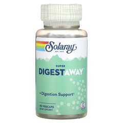 Супер ферменти для травлення, Super Digestaway, Solaray, 90 капсул - фото