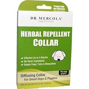 Нашийник від бліх для маленьких собаки цуценят, Repellent Collar, Dr. Mercola, 19,85 г, 1 штука - фото