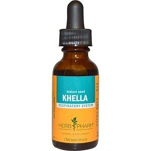 Виснага, экстракт семян, Khella, Herb Pharm, 29,6 мл - фото