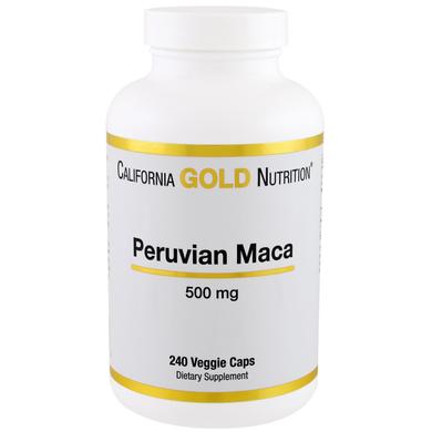 Маку перуанська, California Gold Nutrition, 500 мг, 240 капсул - фото