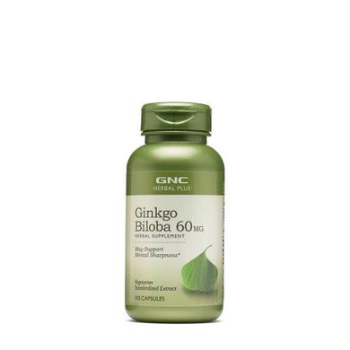 Гинкго Билоба 60 мг, Gnc, 200 капсул - фото