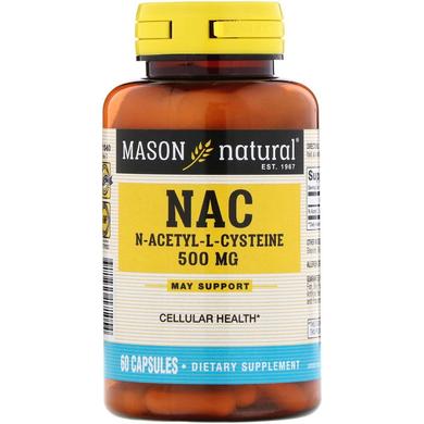 Ацетилцистеин, NAC, 60 капсул - фото