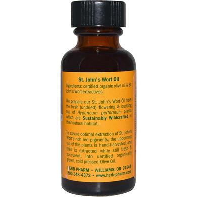 Масло зверобоя, St. John's Wort Oil, Herb Pharm, 29,6 мл - фото