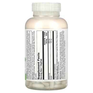 Бетаїн HCl + пепсин, HCL with Pepsin, Solaray, 650 мг, 250 капсул - фото