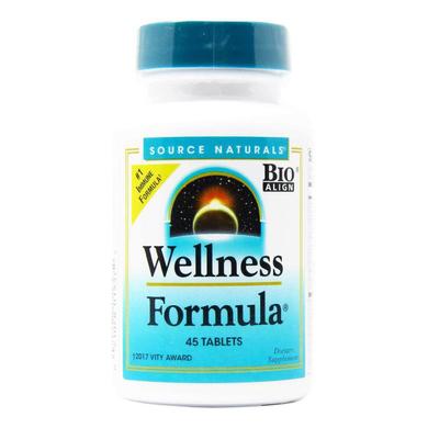 Поддержка иммунитета, Wellness Formula, Source Naturals, 45 таблеток - фото