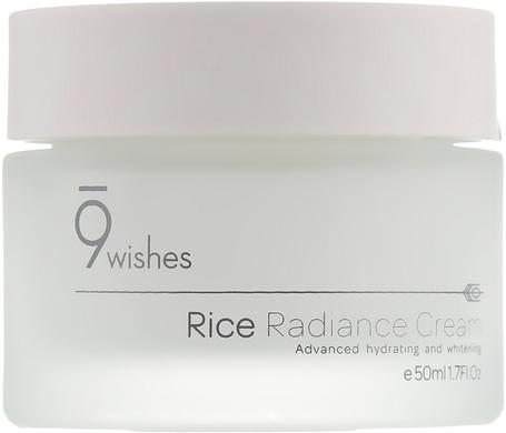 Увлажняющий крем для сияния кожи, Rice Radiance Cream, 9 Wishes, 50 мл - фото