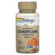 Кордицепс, гриби, Cordyceps, Solaray, органік, ферментовані, 500 мг, 60 вегетаріанських капсул, фото – 1