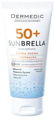 SPF 50+ сонцезахисний крем для сухої і нормальної шкіри, Dermedic, 50 мл - фото