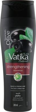 Шампунь з олією маслин для тьмяного та слабкого волосся, Vatika Black Olive Shampoo, Dabur, 200 мл - фото