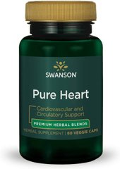 Поддержка сердечно-сосудистой системы, Ultra Pure Heart, Swanson, 60 вегетарианских капсул - фото