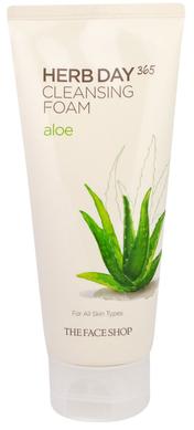 Пенка для умывания Aloe, The Face Shop, 170 мл - фото