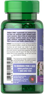 Валериана корень, Valerian Root, Puritan's Pride, 1000 мг, 90 гелевых капсул - фото