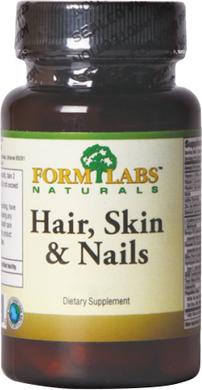 Комплекс для волос, кожи иногтей, Hair, Skin & Nails (Biotin & MSM), Form labs, 2000 мкг/300 мг, 90 капсул - фото