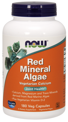 Красные водоросли, Red Mineral Algae, Now Foods, 180 капсул - фото