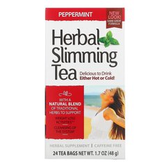 Чай для схуднення (м'ята), Herbal Slimming Tea, 21st Century, 24 пак. (45 г) - фото
