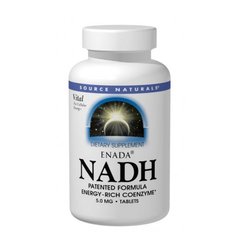Никотинамидадениндинуклеотид, ENADA NADH, Source Naturals, 5.0 мг, 30 таблеток - фото