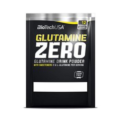 Глутамін, Glutamine Zero - lemon, BioTech USA, 12 г - фото