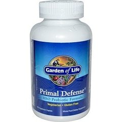 Пробиотическая формула с HSO, Primal Defense Probiotic Formula, Garden of Life, 180 капсул - фото