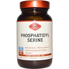Фосфатидилсерин, Phosphatidylserine, Olympian Labs Inc., 60 капсул - фото
