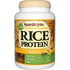 Рисовий протеїн рис-сирець, Raw Rice Protein, NutriBiotic, 600 грам - фото