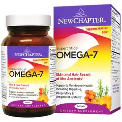 Омега-7 комплекс, Omega-7, New Chapter, 30 капсул - фото