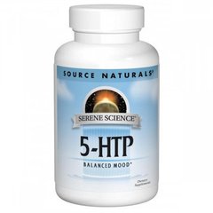 5-HTP (Гідрокситриптофан), 50 мг, Source Naturals, 30 желатинових капсул - фото