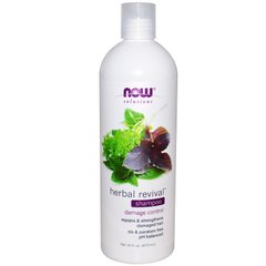 Шампунь для волос (травяной), Shampoo, Now Foods, Solutions, 473 г - фото