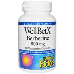 Берберин, 500 мг, Natural Factors, 60 капсул - фото