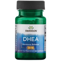DHEA (дегідроепіандростерон), Ultra DHEA, Swanson, 100 мг, 60 капсул - фото