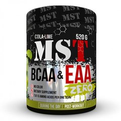 Комплекс BCAA & EAA Zero, MST Nutrition, вкус кола-лайм, 520 г - фото