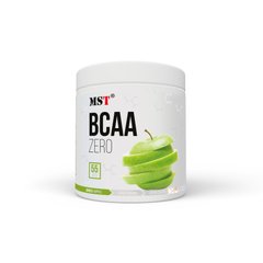 Комплекс аминокислот, BCAA Zero Green Apple, MST Nutrition, вкус зеленое яблоко, 55 порций - фото