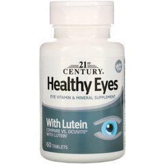 Вітаміни для очей, Healthy Eyes, 21st Century, 60 таблеток - фото