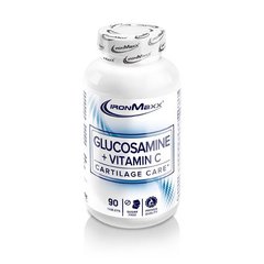Глюкозамін + Вітамін С, Glucosamine + Vitamin C, Iron Maxx, 90 таблеток - фото