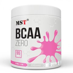 Комплекс аминокислот, BCAA Zero, MST Nutrition, баблгам, 55 порций - фото