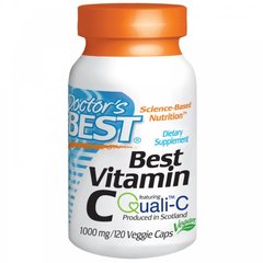 Вітамін С, Vitamin C, Doctor's Best, 1000 мг, 120 капсул - фото