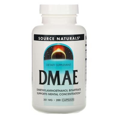 DMAE (Диметиламиноэтанол), Source Naturals, 351 мг, 200 капсул - фото