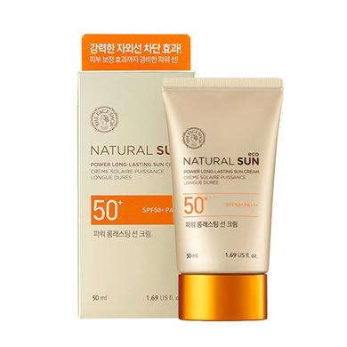 Солнцезащитный крем экстрсемально длительного действия, 50 мл, Natural Sun, Eco Extreme, The Face Shop, Long Lasting Sun Cream SPF50+ PA++++ - фото