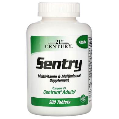 Вітаміни і мінерали Sentry, (Multivitamin Multimineral), 21st Century, 300 таблеток - фото