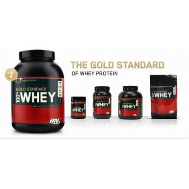 Сироватковий протеїн, 100% Whey Gold Standard, банан, Optimum Nutrition, 909 г - фото