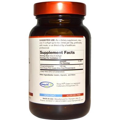 Фосфатидилсерин, Phosphatidylserine, Olympian Labs Inc., 60 капсул - фото