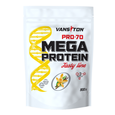 Протеїн Мега протеїн PRO 70, Vansiton, ваніль 900 г - фото