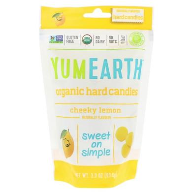 Леденцы с лимонным вкусом, Hard Candies, YumEarth, 93,5 г - фото