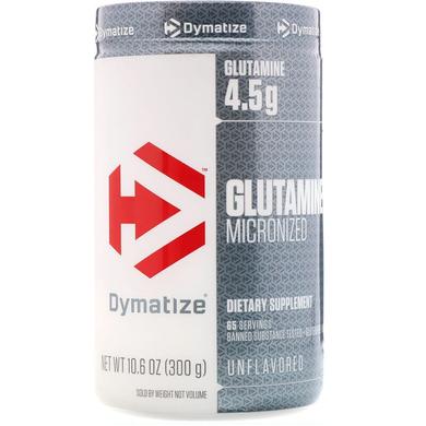 Глутамин, L-Glutamine, Dymatize, 300 г - фото