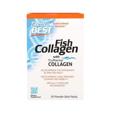 Рыбий коллаген, Fish Collagen, Doctor's Best, 30 пакетиков - фото