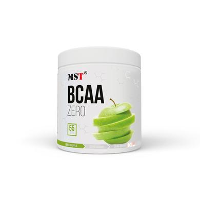 Комплекс амінокислот, BCAA Zero Green Apple, MST Nutrition, смак зелене яблуко, 55 порцій - фото