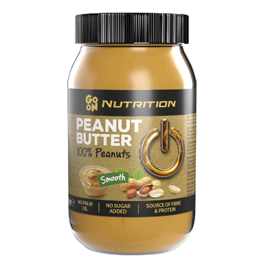 Арахисовая паста, Peanut butter smooth, GoOn Nutrition, 180 г (стекло) - фото