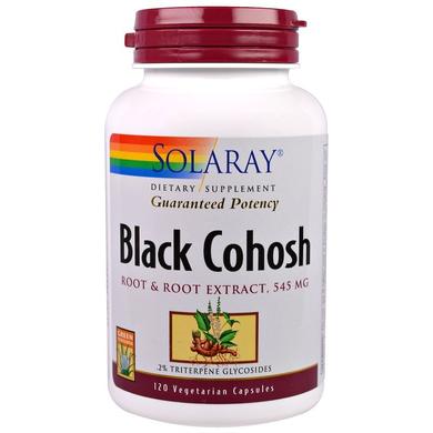 Клопогон (Циміцифуга), Black Cohosh, Solaray, 545 мг, 120 капсул - фото