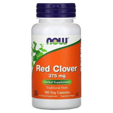 Красный клевер, Red Clover, Now Foods, 375 мг, 100 капсул - фото