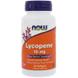 Ликопин (Lycopene), Now Foods, 10 мг, 60 гелевых капсул, фото – 1
