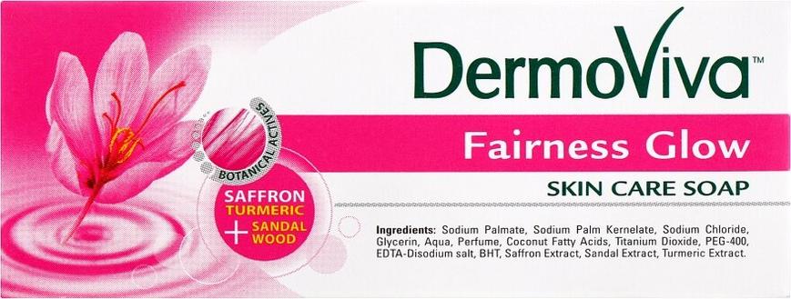 Мыло отбеливающие, DermoViva Fairness Glow Skin Soap, Dabur, 75 г - фото